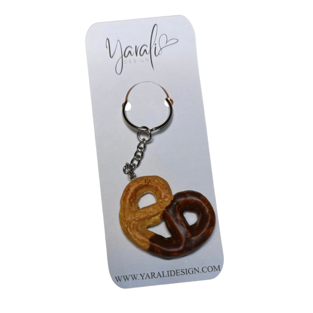 Krakeling met chocolade - Handgemaakt - Klei