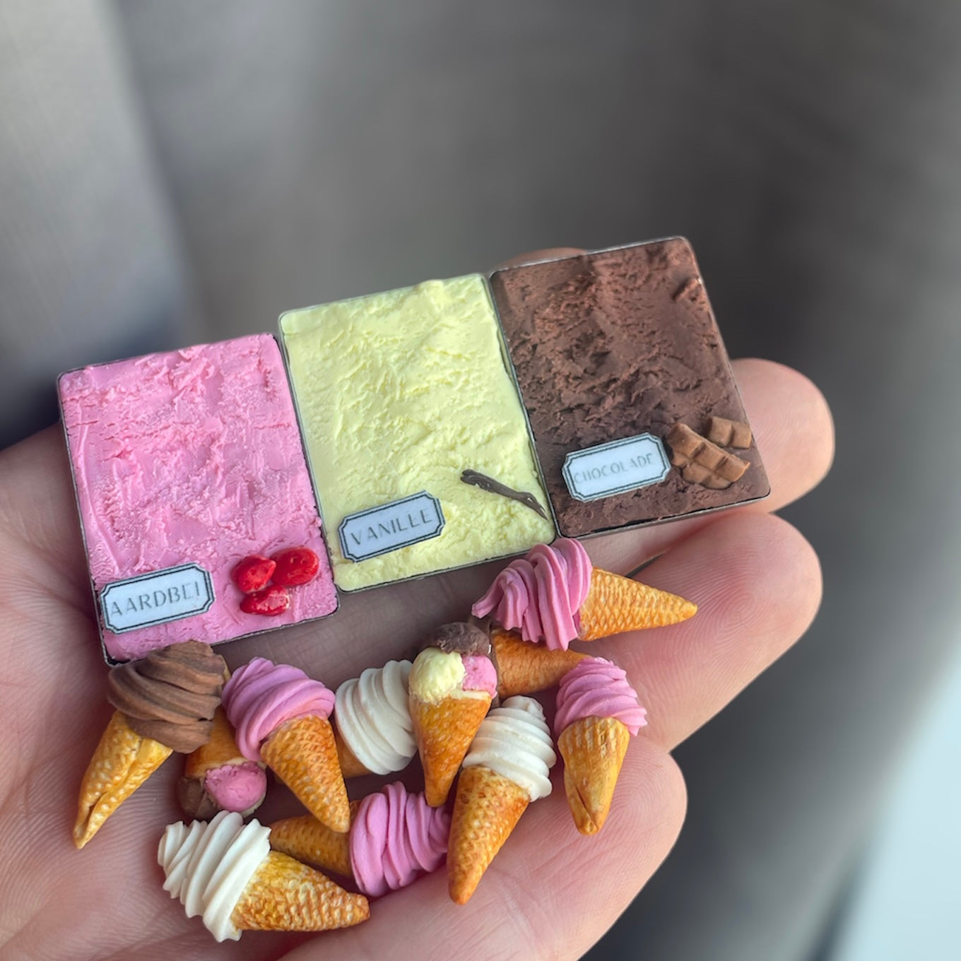 1:12 Ice Cream - Ice Cream Cones - Ice Cream Tubs