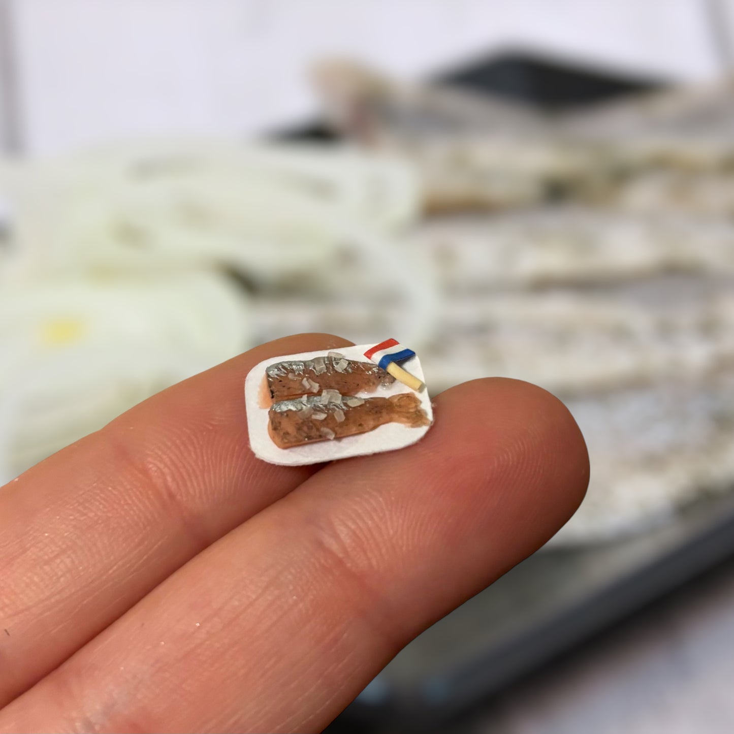 1:12 Haring met uitjes - Handgemaakt - Poppenhuis