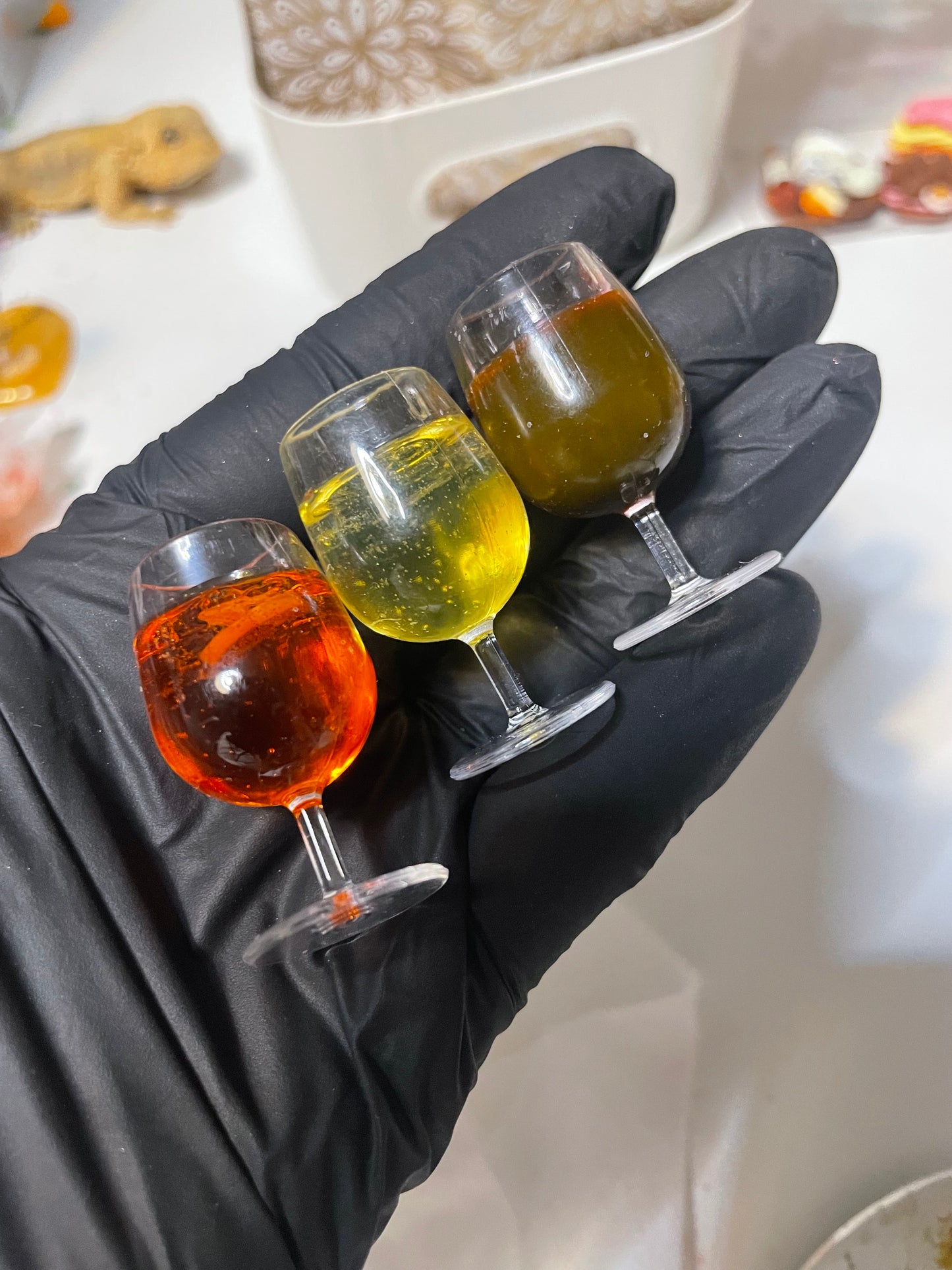 Glas wijn of aperol spritz - Handgemaakt - Klei