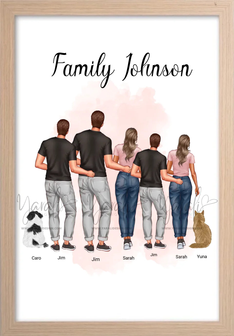 Koppel + 3 kinderen + 2 huisdieren