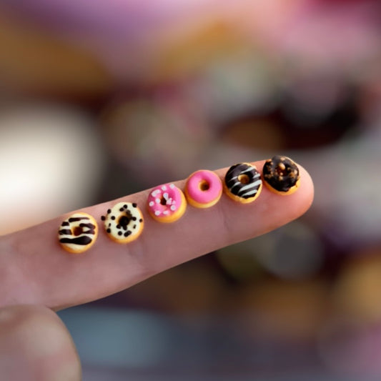 1:12 Donuts set van 6 stuks - Handgemaakt - Poppenhuis