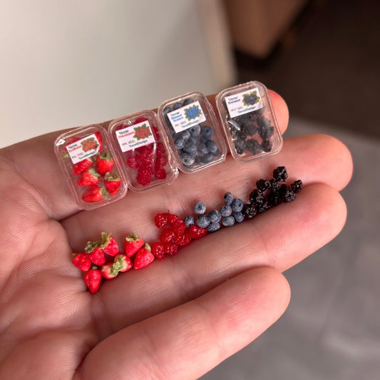 1:12 Bakjes fruit of los - Handgemaakt - Poppenhuis