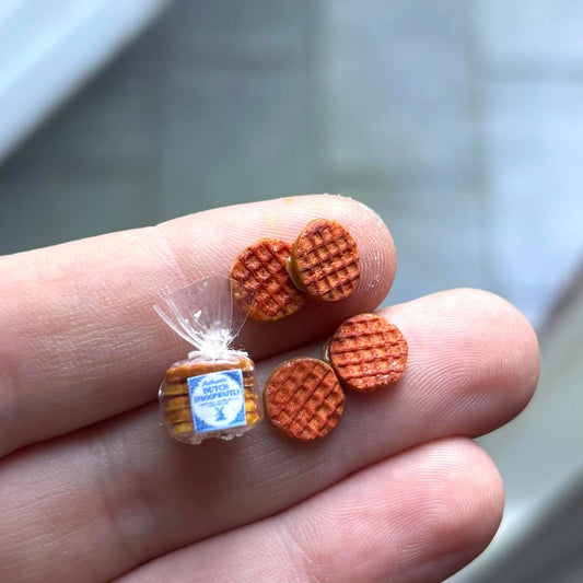 1:12 Stroopwafels los of in een pakje - Handgemaakt - Poppenhuis
