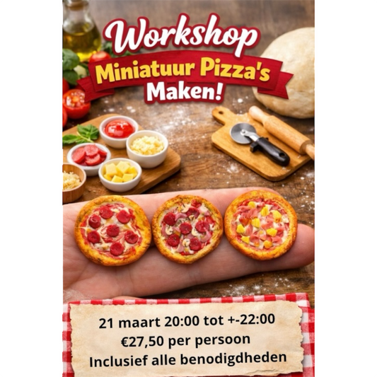 Workshop 21 maart - 1:12 pizza’s maken