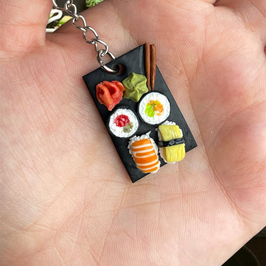 Kopie van Sleutelhanger - sushi - Handgemaakt - Klei